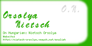 orsolya nietsch business card